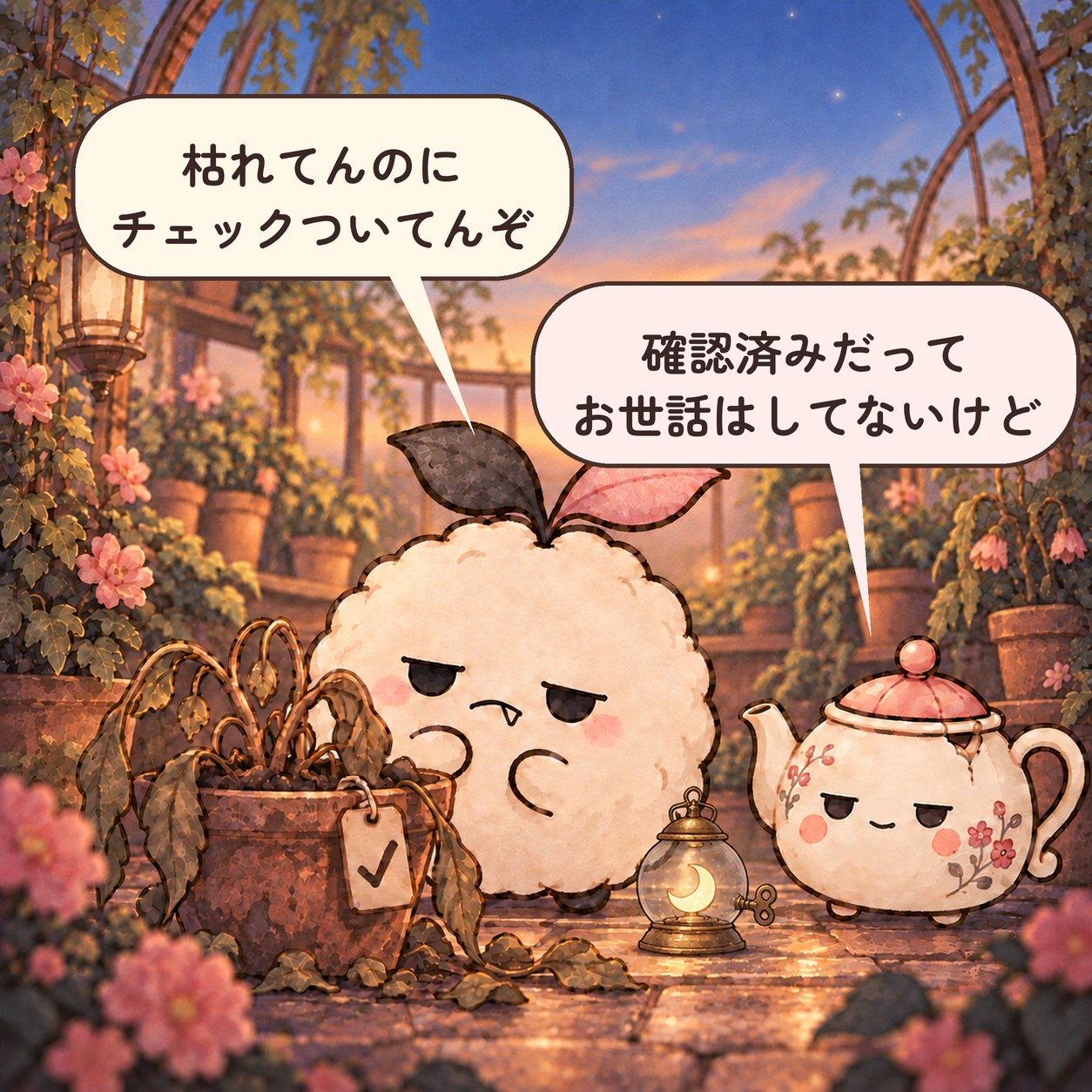 自動お世話装置「確認済みです」 4コマ目